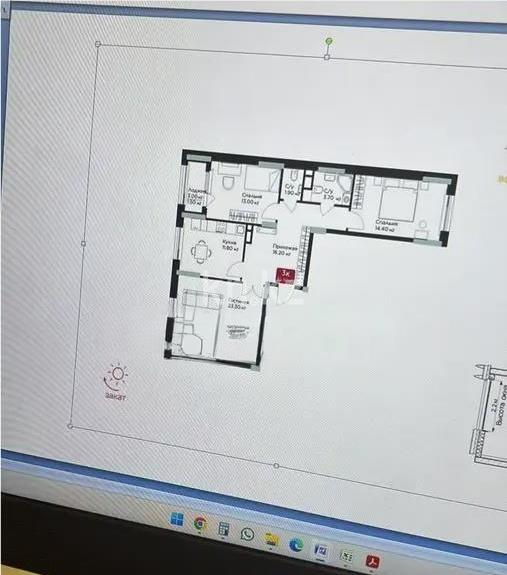 Продажа 3-комнатной квартиры, 86 м², ул. Е-36, дом  5 в Астане