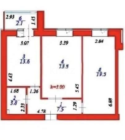 Продажа 2-комнатной квартиры, 65 м², ул. Айтматова, дом  45 стр - Продажа квартир в Казахстане фото 2 из 2