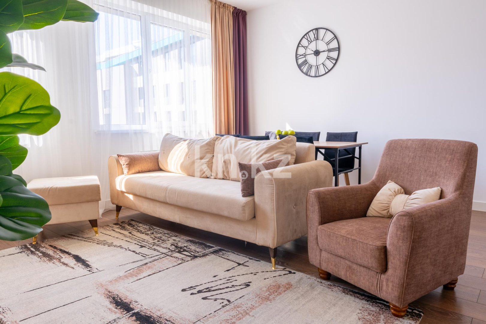 Аренда 2-комнатной квартиры посуточно, 56 м², Гагарина, дом  233 - Аренда  двухкомнатных квартир посуточно в Алматы фото 23 из 24