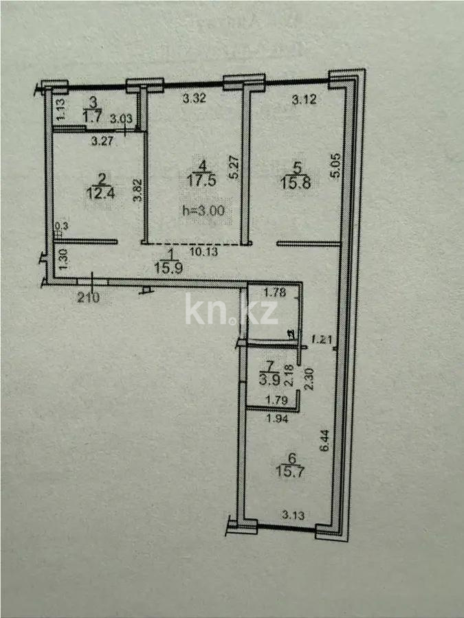 Продажа 3-комнатной квартиры, 86.7 м² - Продажа трехкомнатных квартир в Казахстане фото 1 из 1