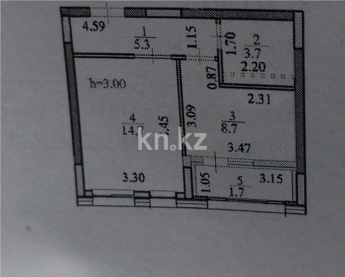 Продажа 1-комнатной квартиры, 34 м² - Продажа квартир в монолитно-каркасном доме в Астане фото 4 из 4