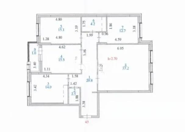 Продажа 4-комнатной квартиры, 120 м² - Продажа квартир в р-не Есиль Астаны - страница 3 фото 6 из 6