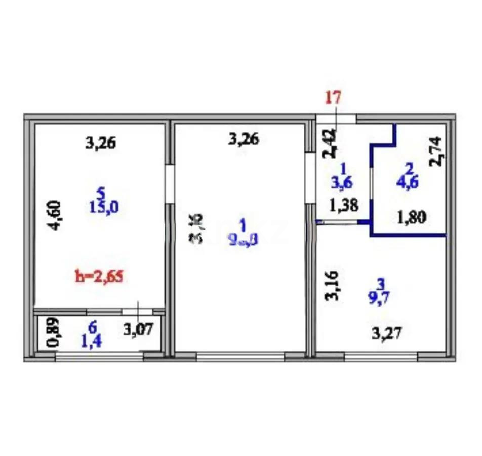 Продажа 2-комнатной квартиры, 53 м² - Продажа двухкомнатных квартир от собственников в Астане - страница 6 фото 6 из 6