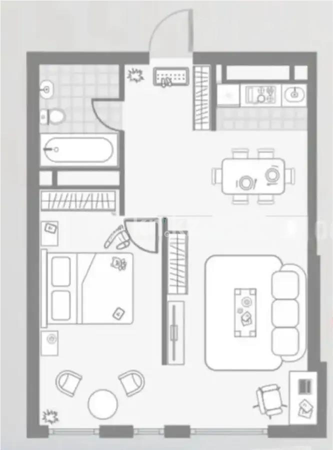Продажа 2-комнатной квартиры, 45 м², пр. Райымбека, дом  349/1 - Продажа квартир в Казахстане фото 1 из 1