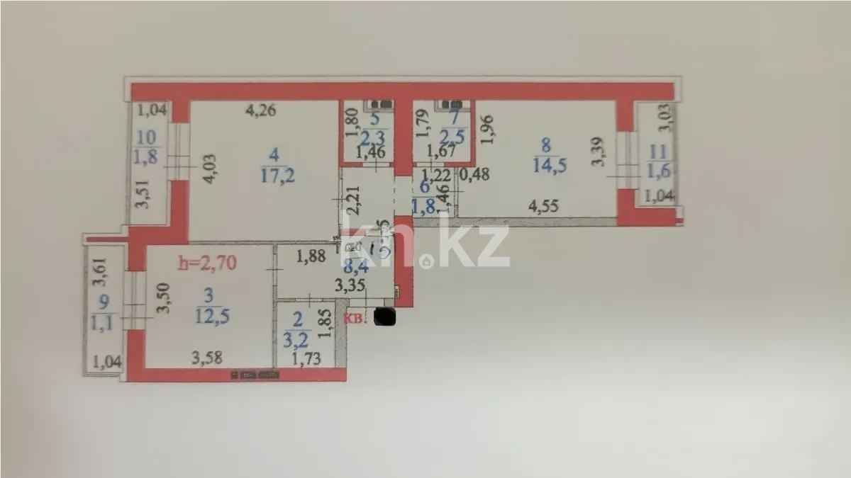 Продажа 2-комнатной квартиры, 69.9 м² - Продажа двухкомнатных квартир от собственников в Астане - страница 73 фото 7 из 7