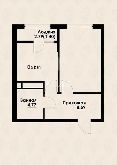 Продажа 2-комнатной квартиры, 41 м², ул. Макатаева, дом  129/1 - Продажа квартир в Алматы фото 1 из 1