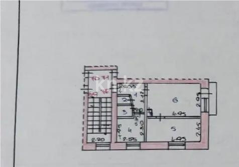 Продажа 2-комнатной квартиры, 40 м², мкр-н 21, дом  2/3 - Продажа квартир в Караганде фото 1 из 1