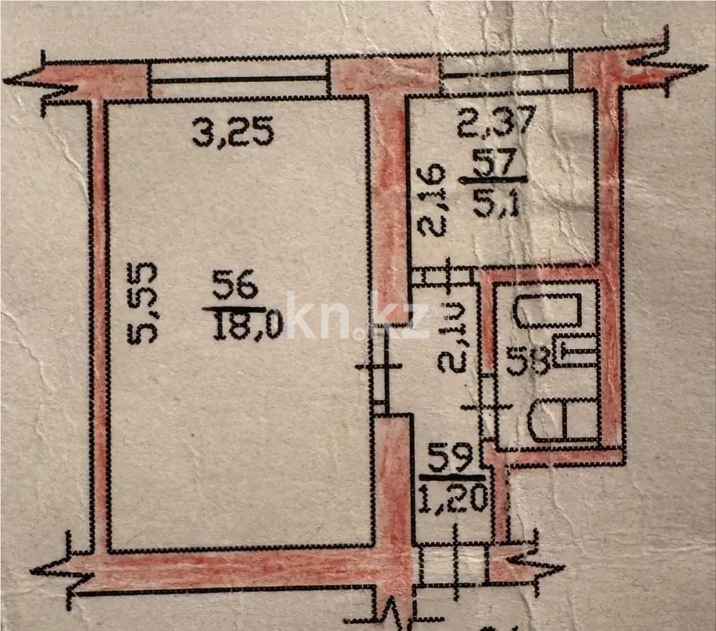 Продажа 1-комнатной квартиры, 29.2 м² - Продажа квартир в Алматы - страница 3 фото 5 из 5
