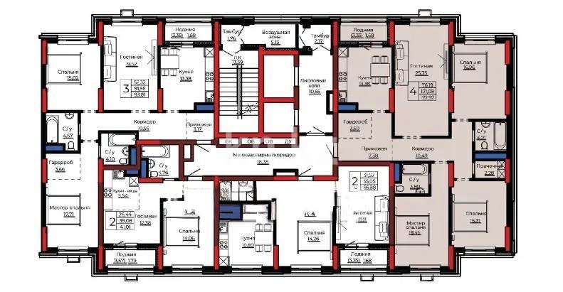 Продажа 4-комнатной квартиры, 122.92 м², ул. Е-908, дом  24 в Астане