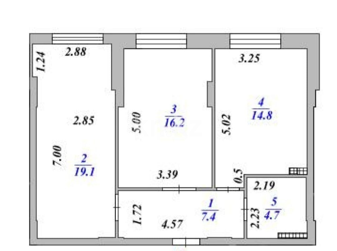 Продажа 2-комнатной квартиры, 62 м², пр. Республики - Продажа квартир в Караганде фото 17 из 18