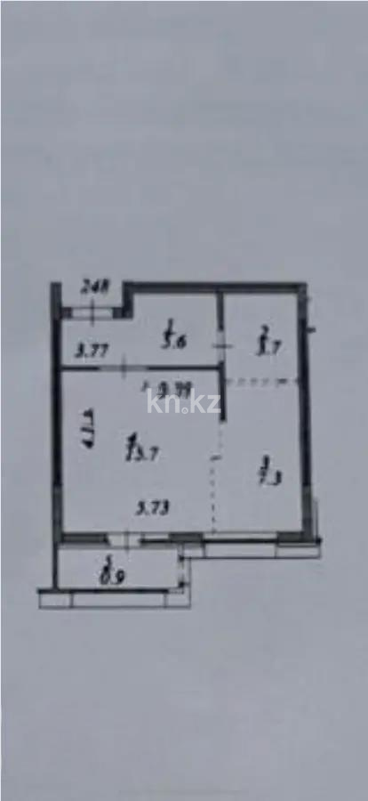 Продажа 1-комнатной квартиры, 33.2 м² - Продажа квартир в монолитно-каркасном доме в Казахстане - страница 2 фото 3 из 3
