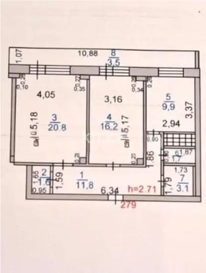 Продажа 2-комнатной квартиры, 68 м² - Продажа квартир в новостройках Караганды - страница 5 фото 1 из 1