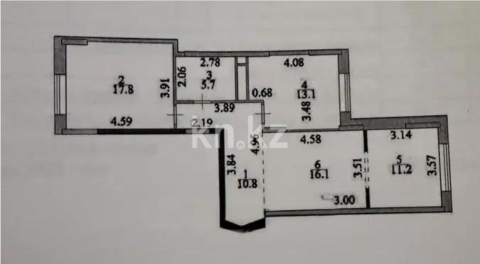 Продажа 3-комнатной квартиры, 74.7 м² - Продажа  трехкомнатных квартир в новостройках Астаны - страница 3 фото 6 из 6