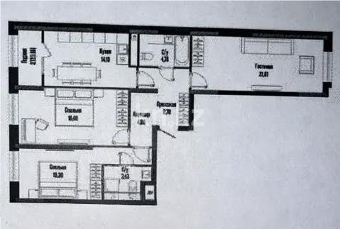 Продажа 3-комнатной квартиры, 90.5 м² - Продажа квартир в Казахстане - страница 11 фото 1 из 1