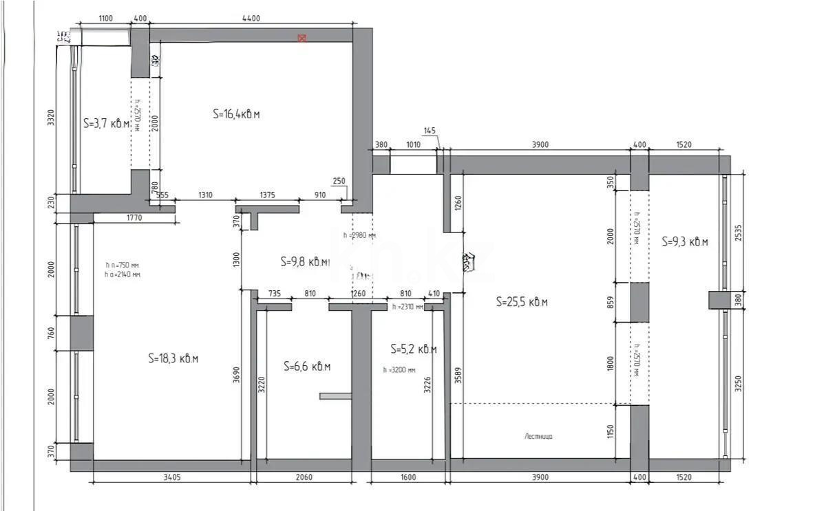 Продажа 5-комнатной квартиры, 175 м², ул. Жанторе Абишева, дом  2б в Караганде