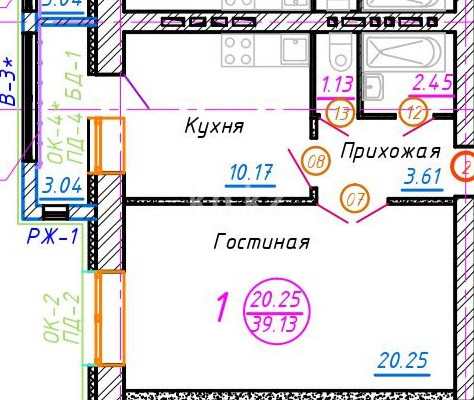 Продажа 1-комнатной квартиры, 40.05 м² - Продажа однокомнатных квартир от собственников в Казахстане - страница 3 фото 3 из 5