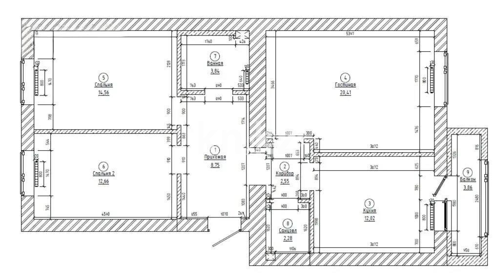 Продажа 3-комнатной квартиры, 80 м² в Астане - фото 7