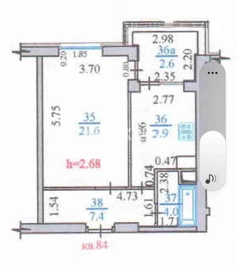 Продажа 1-комнатной квартиры, 45.5 м² в Алматы - фото 4