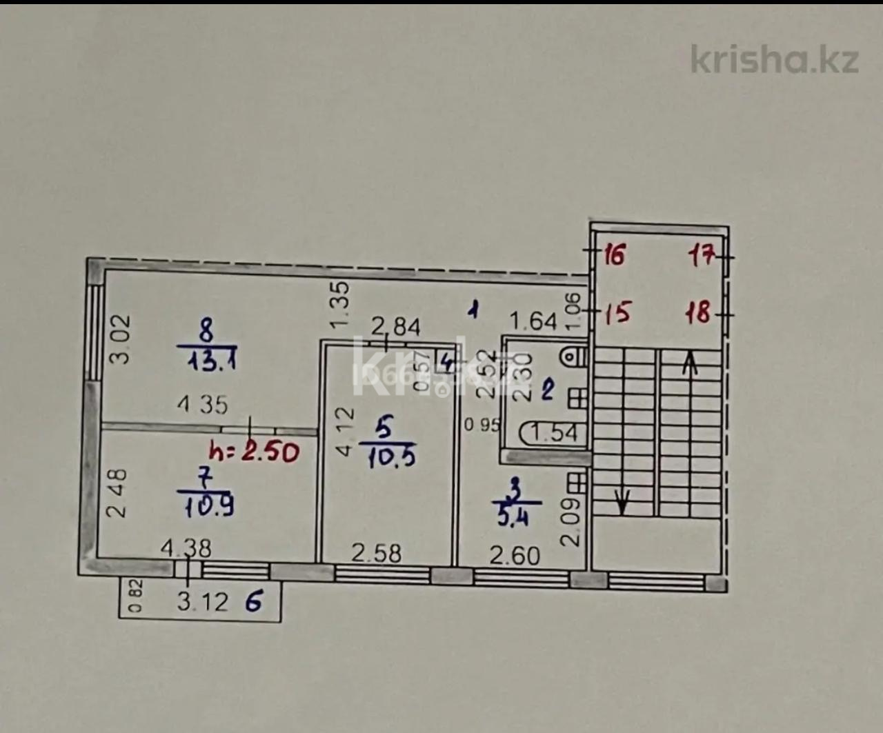 Продажа 3-комнатной квартиры, 53.4 м² в Жезказгане - фото 16