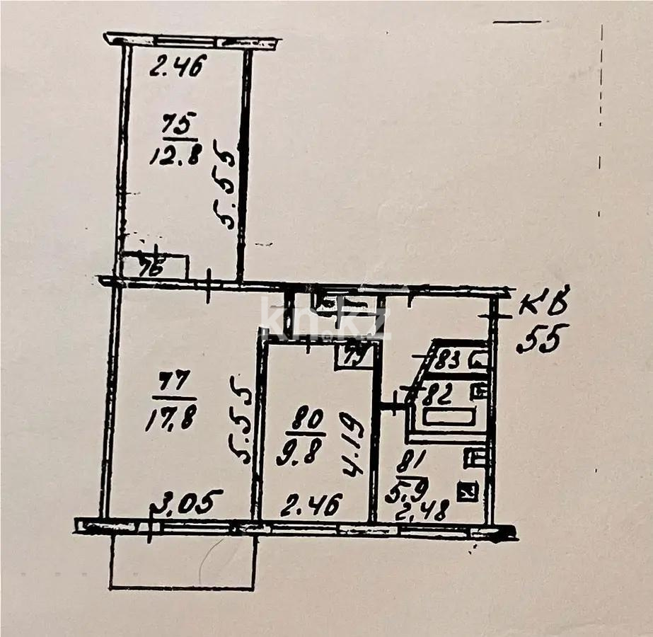 Продажа 3-комнатной квартиры, 57.1 м² - Продажа недвижимости в Алматы фото 6 из 6