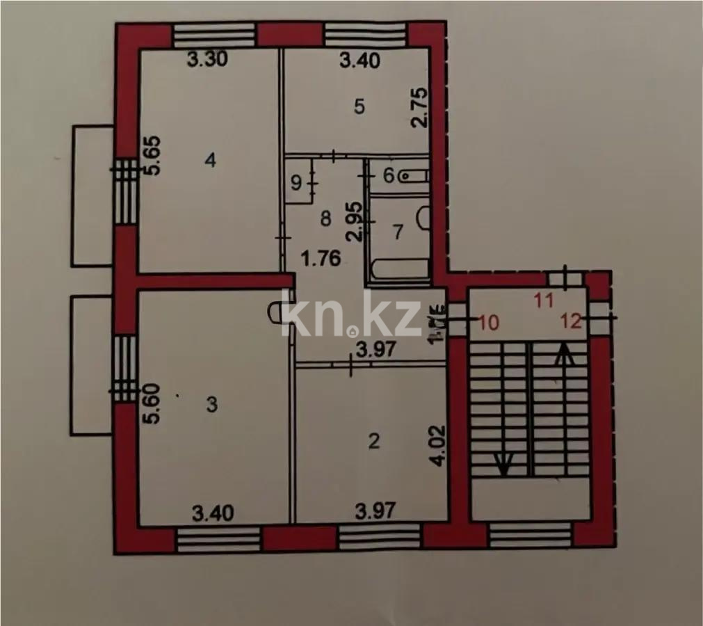 Продажа 3-комнатной квартиры, 78 м², ул. Лободы, дом  23 - Продажа квартир без посредников в Караганде фото 1 из 1