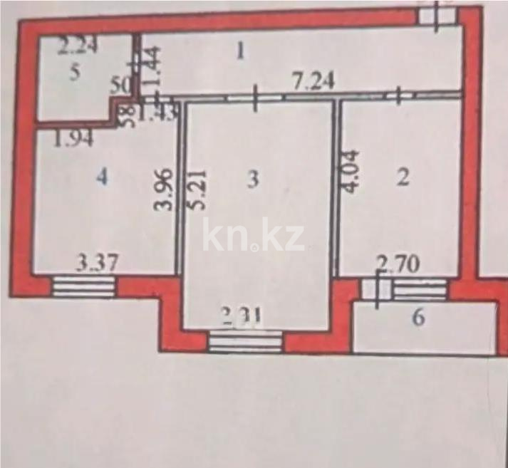 Продажа 2-комнатной квартиры, 56 м² - Продажа квартир в р-не Алматы Астаны - страница 26 фото 5 из 5
