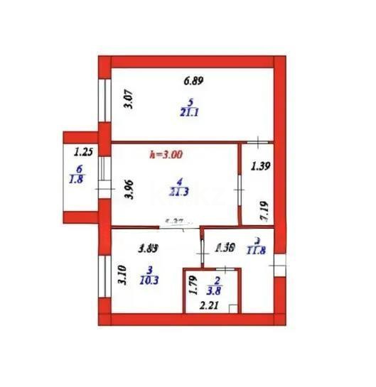 Продажа 2-комнатной квартиры, 70.1 м² - Продажа двухкомнатных квартир в Астане - страница 3 фото 1 из 1
