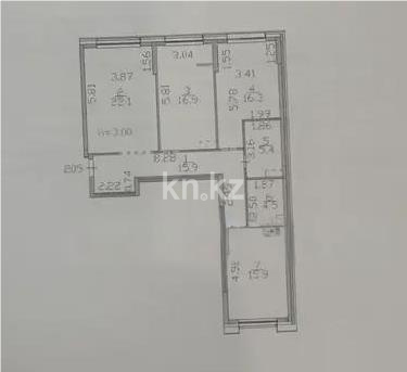 Продажа 3-комнатной квартиры, 98 м², ул. Жошы хана, дом  20 - Продажа квартир в Казахстане фото 1 из 1