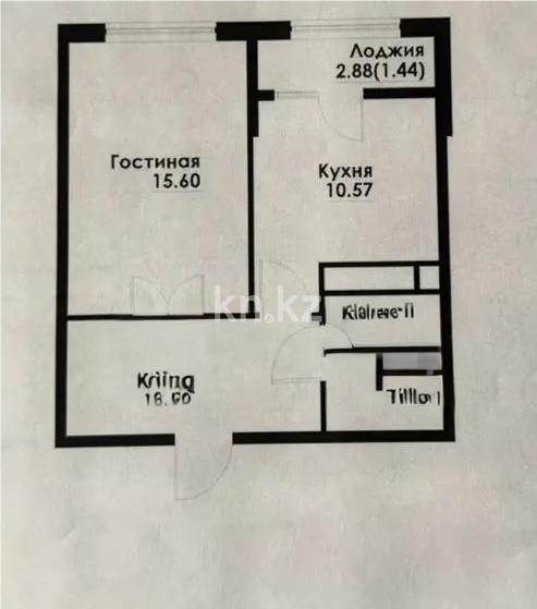 Продажа 1-комнатной квартиры, 41.17 м² - Продажа квартир в Алматы фото 1 из 1