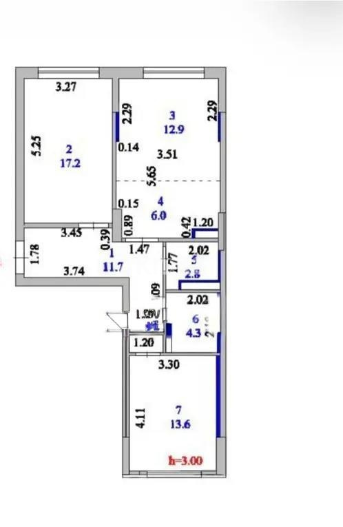 Продажа 3-комнатной квартиры, 68.5 м² в Астане - фото 3