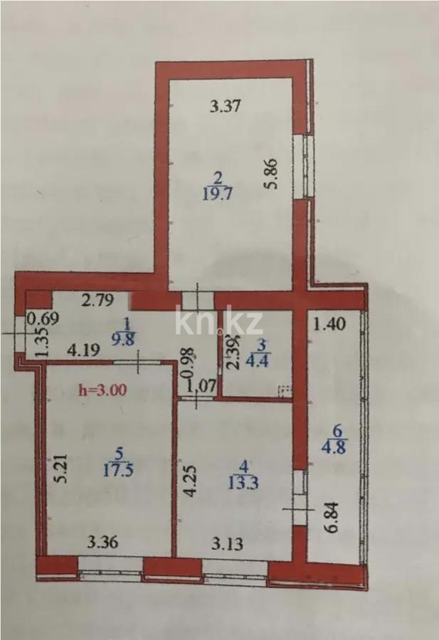 Продажа 2-комнатной квартиры, 70 м², ул. Жошы хана, дом  23 в Астане - фото 4