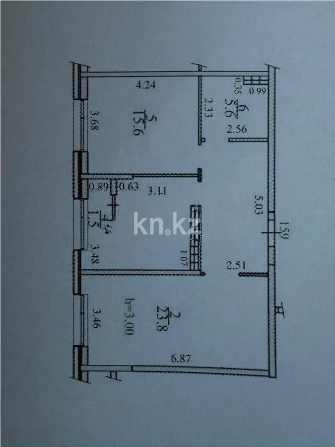 Продажа 2-комнатной квартиры, 70 м² в Алматы