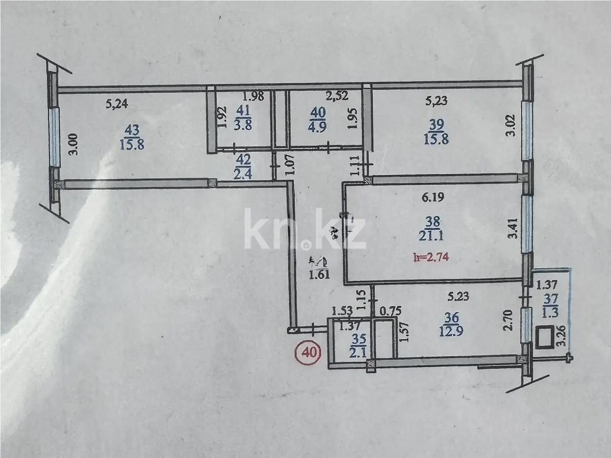 Продажа 3-комнатной квартиры, 87.9 м² - Продажа квартир в Алматы фото 6 из 6