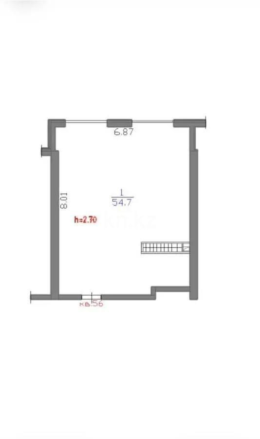 Продажа 2-комнатной квартиры, 54.7 м² в Алматы