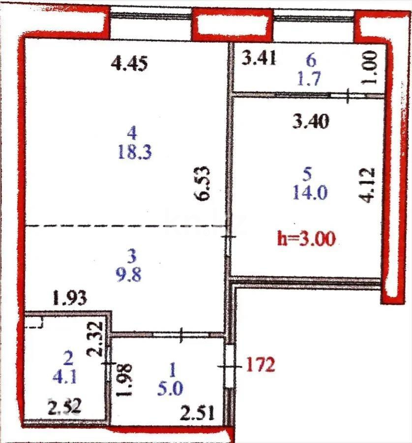 Продажа 2-комнатной квартиры, 53 м², ул. Нажимеденова, дом  28/1 в Астане - фото 4