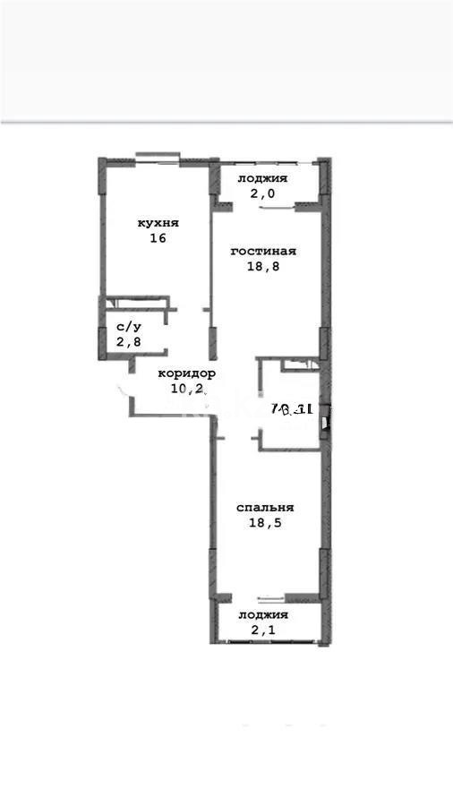 Продажа 2-комнатной квартиры, 76.1 м², ул. Сыганак, дом  13 - Продажа  двухкомнатных квартир в новостройках Астаны без посредников с фото фото 1 из 1