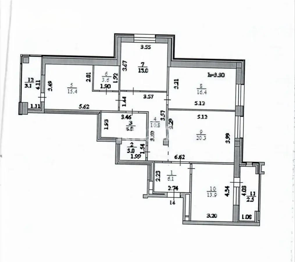 Продажа 4-комнатной квартиры, 114 м², пр. Улы Дала, дом  65 - Продажа  четырехкомнатных квартир в новостройках Астаны без посредников фото 8 из 8
