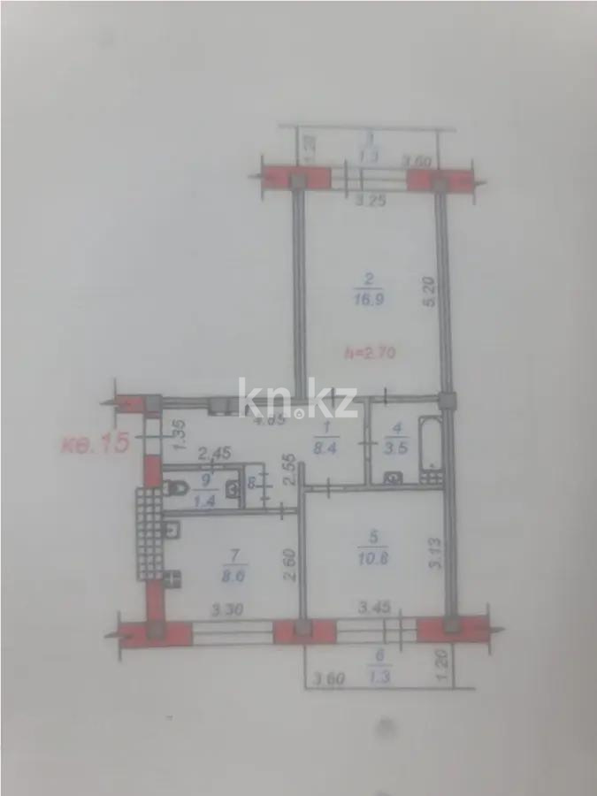 Продажа 2-комнатной квартиры, 52.9 м², ул. Айша Биби, дом  377В - Продажа квартир в Алматы фото 1 из 1