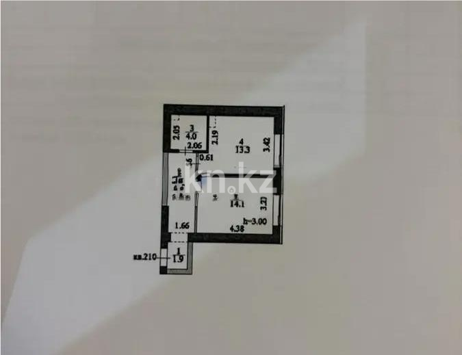 Продажа 1-комнатной квартиры, 40.6 м² в Астане