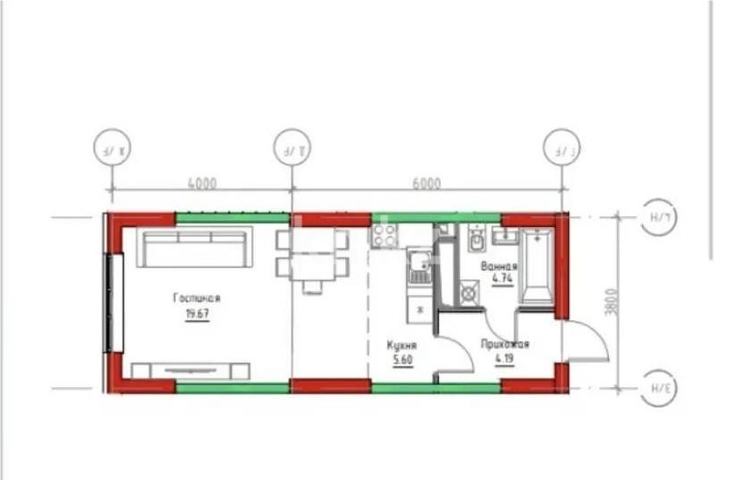 Продажа 1-комнатной квартиры, 34.2 м² в Алматы