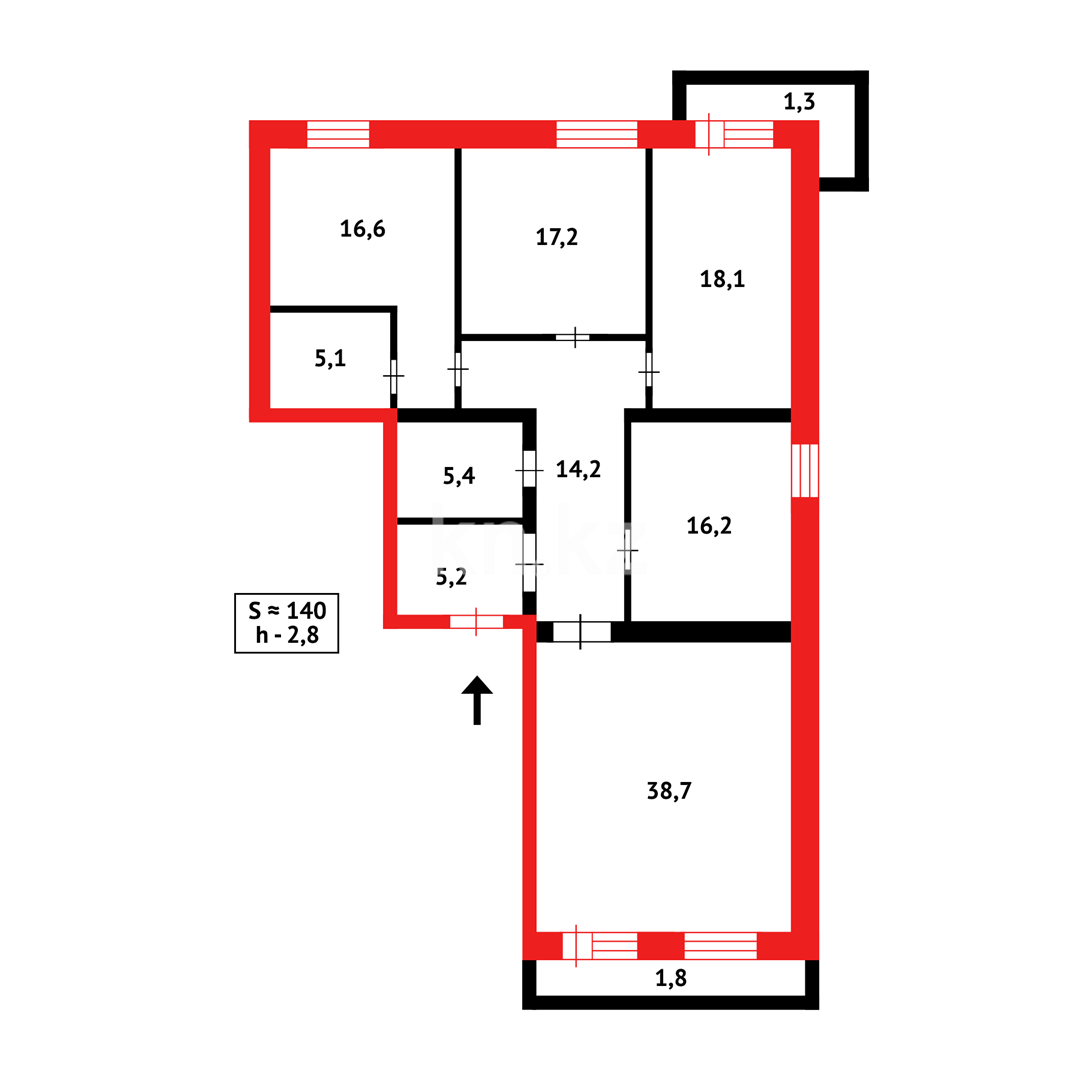 Продажа 4-комнатной квартиры, 140 м² - Продажа квартир в новостройках Караганды фото 20 из 20