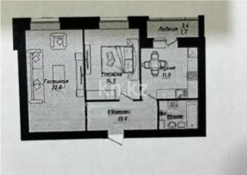 Продажа 2-комнатной квартиры, 63 м² в Астане