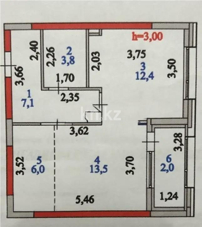 Продажа 2-комнатной квартиры, 45 м², пр. Улы Дала, дом  25 в Астане - фото 4