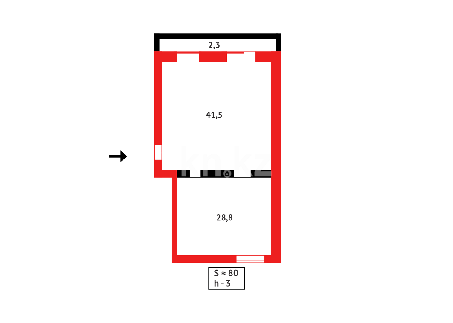 Продажа 3-комнатной квартиры, 80 м² - Недвижимость в Караганде - страница 22 фото 12 из 16
