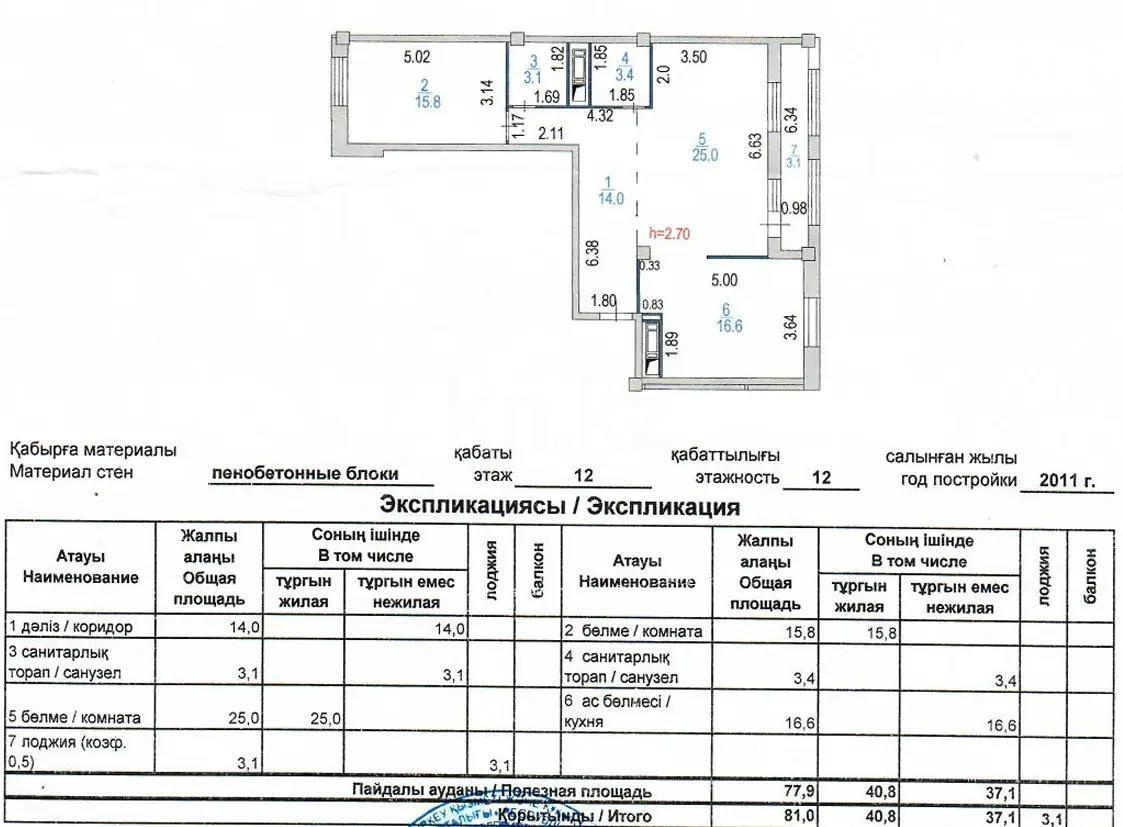 Продажа 2-комнатной квартиры, 81 м² в Астане - фото 6
