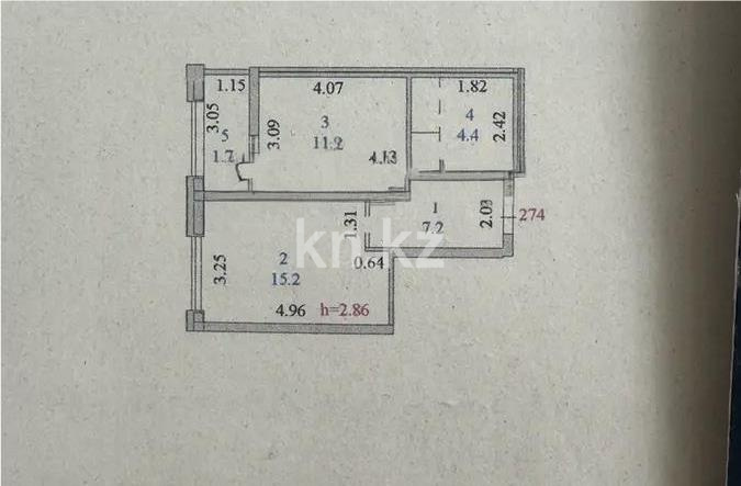 Продажа 1-комнатной квартиры, 40.4 м² - Продажа  однокомнатных квартир в новостройках Астаны - страница 7 фото 3 из 3
