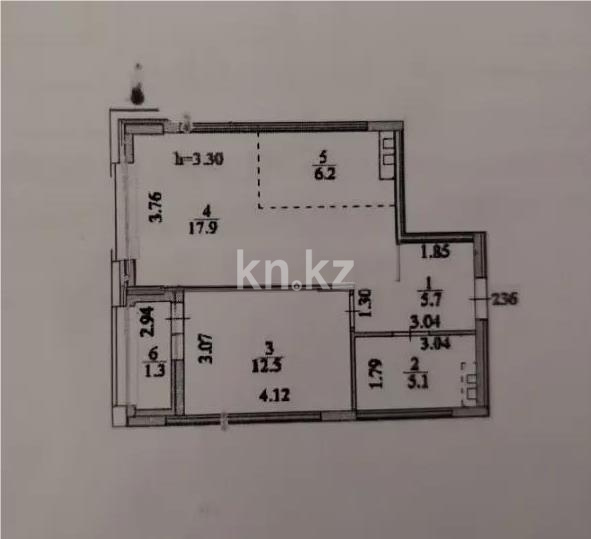 Продажа 2-комнатной квартиры, 50 м² - Продажа квартир в р-не Нура Астаны - страница 33 фото 4 из 4