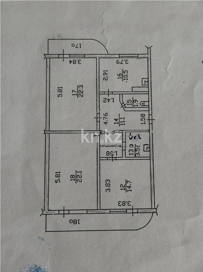 Продажа 3-комнатной квартиры, 90.7 м² - Продажа трехкомнатных квартир в Алматы - страница 8 фото 7 из 7