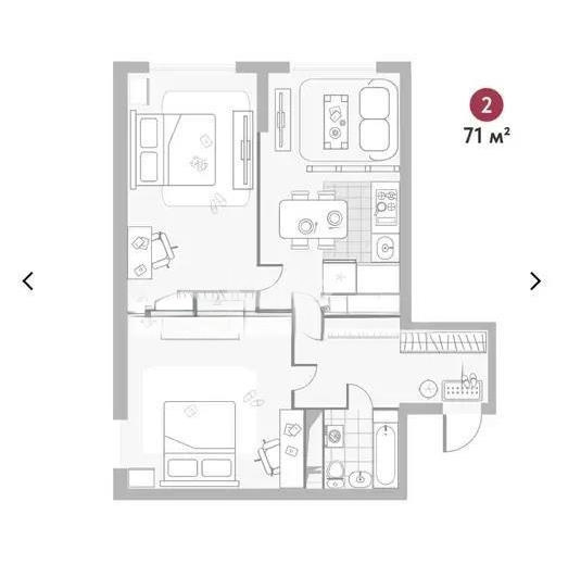 Продажа 2-комнатной квартиры, 70 м² - Продажа недвижимости в Алматы - страница 20 фото 5 из 5