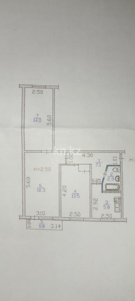 Продажа 3-комнатной квартиры, 60 м², пр. Серкебаева, дом  134 - пр. Аль-Фараби в Алматы - фото 2